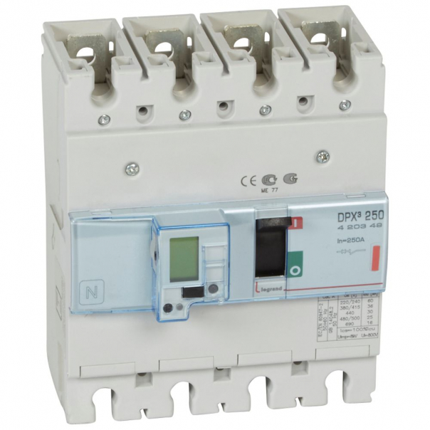 WYŁĄCZNIK MOCY 250A 4-POLOWY 36KA DPX3 250 EL - 420349 - LEGRAND