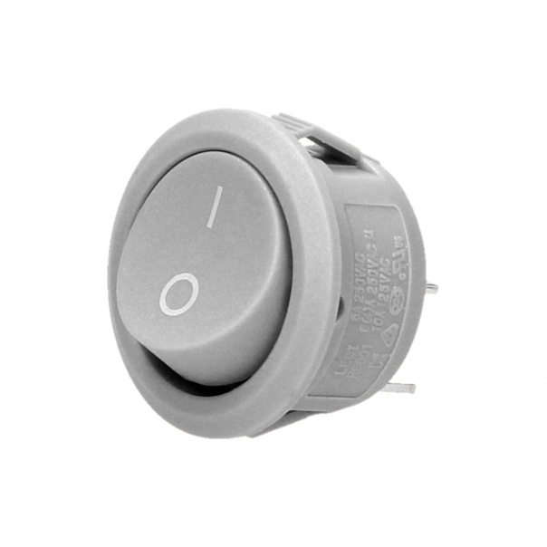 Łącznik kołyskowy okrągły, szary - OR-AE-13180/G - ORNO