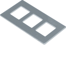 tehalit.GB-EG Płytka montażowa GTVD2/300 3xRJ45 20,1x14,8 aluminium - GTVDM053 - HAGER