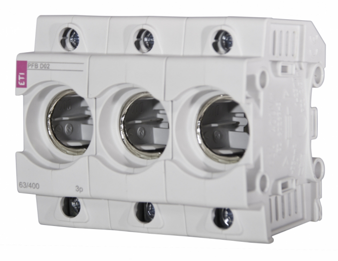 Gniazdo bezpiecznikowe PFB D02 PFB D02 3p - 002510023 - ETI