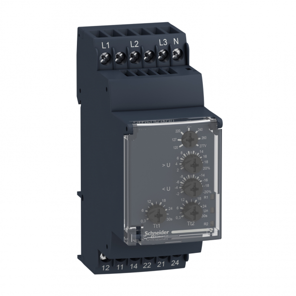 Przekaźnik kontroli napięcia zakres 114&hellip;329V AC - RM35UB3N30 - SCHNEIDER ELECTRIC
