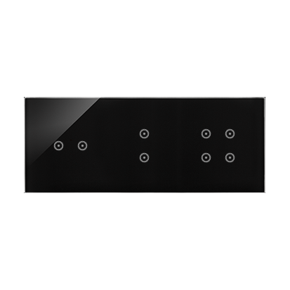 Panel dotykowy S54 Touch, 3 moduły, 2 pola dotykowe poziome + 2 pola dotykowe pionowe + 4 pola dotykowe zastygła lawa - DSTR3234/73 - KONTAKT SIMON