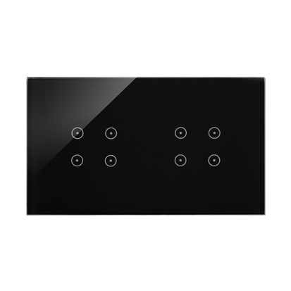 Panel dotykowy S54 Touch, 2 moduły, 4 pola dotykowe, + 4 pola dotykowe, zastygła lawa - DSTR244/73 - KONTAKT SIMON