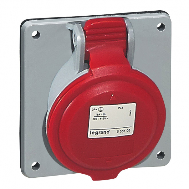 GNIAZDO TABLICOWE 32A 3 POLOWE Z UZIEMIENIEM 400V IP44 - 555288 - LEGRAND