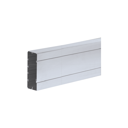 Kanał 1-kom. Cabloplus TS ALU 130x55mm, osprzęt uniwersalny, dł. 2 mb, cena za 1mb; aluminium - TS13055/8 - KONTAKT SIMON