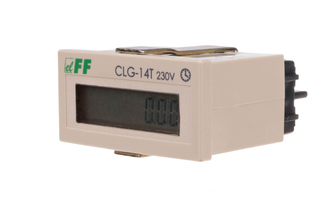 Licznik czasu pracy panelowy, bez resetu 230V AC - CLG-14T - F&F