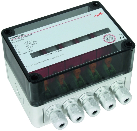 Ogranicznik przepięć DEHNcube w obudowie IP65, do PV DCU YPV SCI 1000 2M - 900920 - DEHN