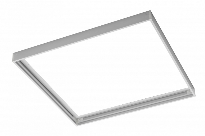 RAMA DO MONTAŻU NATYNKOWEGO PANELI LED 600x600x43 (TYPU PANEL LED GTV, G-TECH), BEZ ŚRUB, BIAŁA - GT-RM60X60-00 - GTV