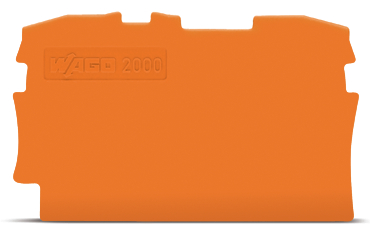 ścianka końcowa/wewnętrzna gr. 0,7 mm, pomarańczowa - 2000-1292 - WAGO