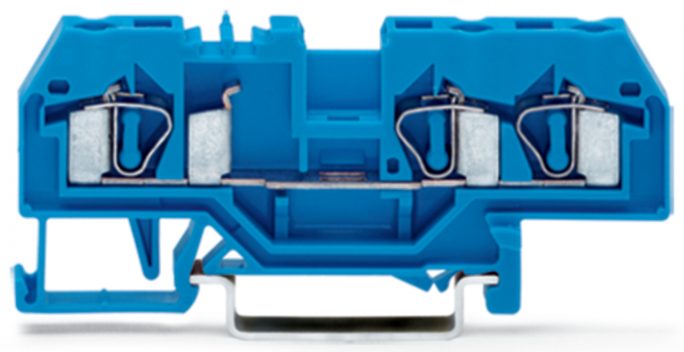 ZŁĄCZKA 3-PRZEWODOWA 4MM NIEBIESKA. - 281-684 - WAGO