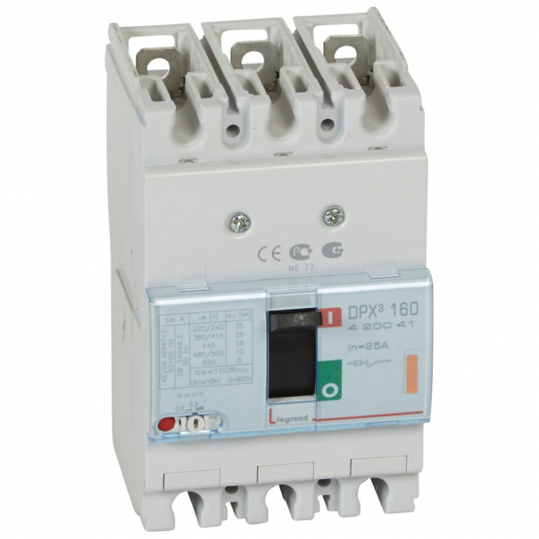 WYŁĄCZNIK 25A 3-POLOWY 25KA DPX3 160 - 420041 - LEGRAND