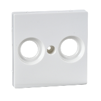 PŁYTKA GNIAZDA ANTENOWEGO PODWÓJNEGO BIAŁY SYSTEM M - MTN4122-0319 - SCHNEIDER ELECTRIC