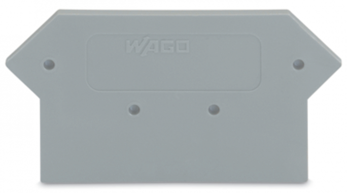 ŚCIANKA KOŃCOWA/WEWNĘTRZNA GR. 3 MM, SZARA. - 281-316 - WAGO