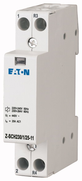 STYCZNIK INSTALACYJNY Z-SCH 1MU SZER. 230VAC 1ZW. + 1ROZW. Z-SCH230/1/25-11 - 193886 - EATON