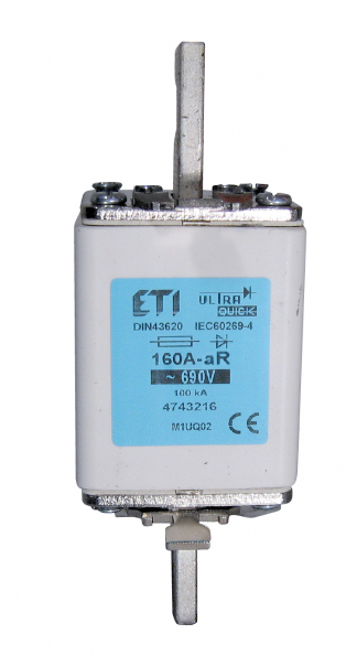 WKŁADKA TOPIKOWA NH - ULTRASZYBKA / AR M1UQ02/200A/690V - 004743217 - ETI