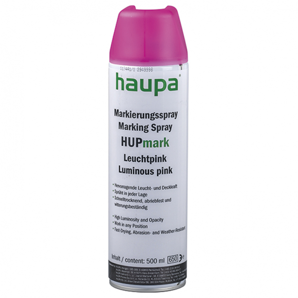 MARKER W SPRAYU HUPMARK RÓŻOWY 500 ML - 170142 - HAUPA