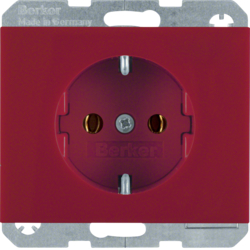 GNIAZDO SCHUKO CZERWONY K.1/K.5 - 47157015 - HAGER