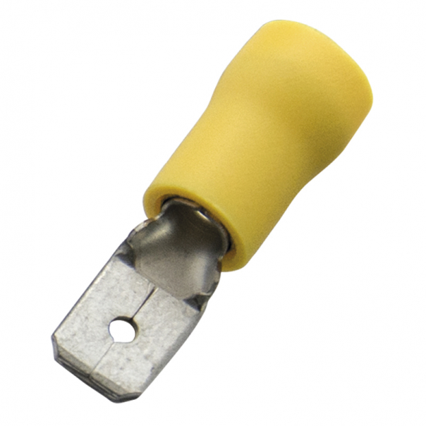 WSUWKA IZOLOWANA 4,0-6/0,8 X 6,3 X 0,8 PVC NIEBIESKA 100 SZT. - 260426 - HAUPA
