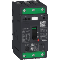 Wyłącznik silnikowy magnetotermiczny TeSys GV4, 3 polowe, 80A, Icu=100kA, dźwignia, zaciski everlink - GV4PE80S - SCHNEIDER ELECTRIC