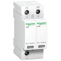 Ogranicznik przepięć Acti9 iPRD8-T23-2 2-biegunowy Typ2+Typ3 8 kA - A9L08200 - SCHNEIDER ELECTRIC