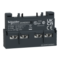 Blok styków montaż przedni 1NC 1NO zaciski skrzynkowe - GVAED011 - SCHNEIDER ELECTRIC