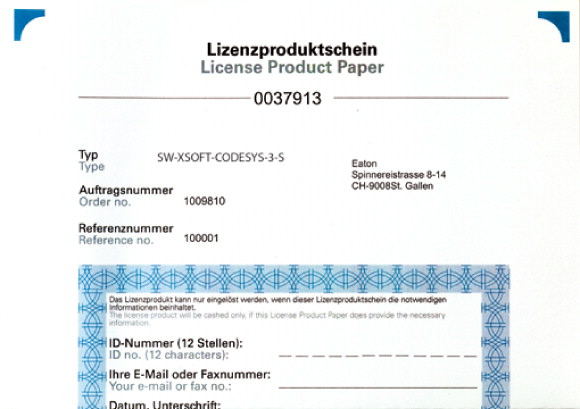SW-XSOFT-CODESYS-3-S JEDNOSTANOWISKOWA LIC. NA OPROGR. NARZĘDZIOWE CODESYS-3 - 171886 - EATON