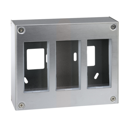 Obudowa natynkowa S500 METAL 3-modułowa, 6x K45; kompletna - 51000013-036 - KONTAKT SIMON