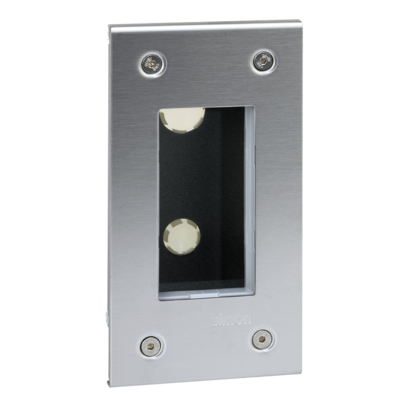Obudowa podtynkowa S500 METAL 1-modułowa, 2x K45; kompletna - 51000111-036 - KONTAKT SIMON