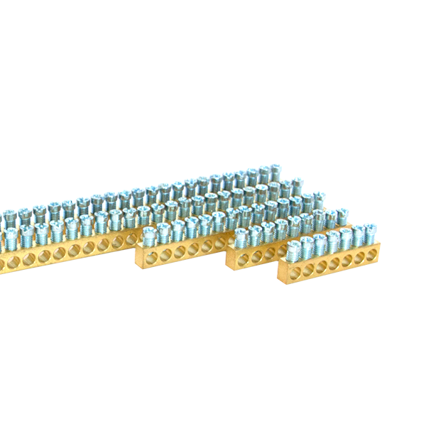 BB142-10 Listwa zaciskowa mosiężna , 142x16mm2, profil 8x10mm, 1m - MAD0142E21 - MOREK