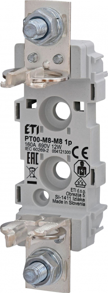 PODSTAWA BEZPIECZNIKOWA PT 00 M8-M8 1P - 004121300 - ETI