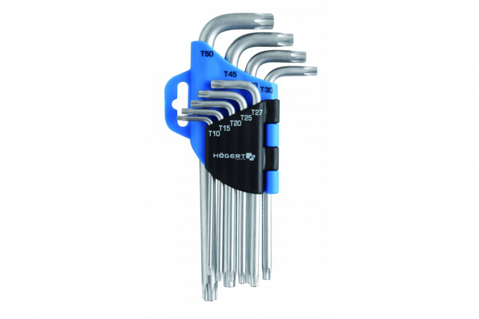 ZESTAW KLUCZY TORX, CRV, 9 SZT. - HT1W814 - HOGERT