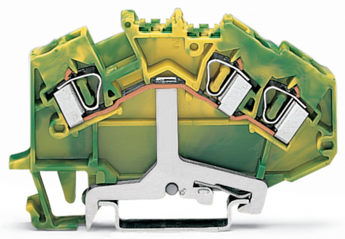 3-przewodowa złączka PE 4 mm2, żółto-zielony - 781-637 - WAGO