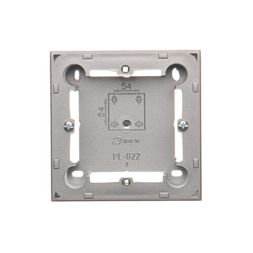 Puszka natynkowa płytka (31mm) pojedyncza; stal inox - MPN1/21 - KONTAKT SIMON