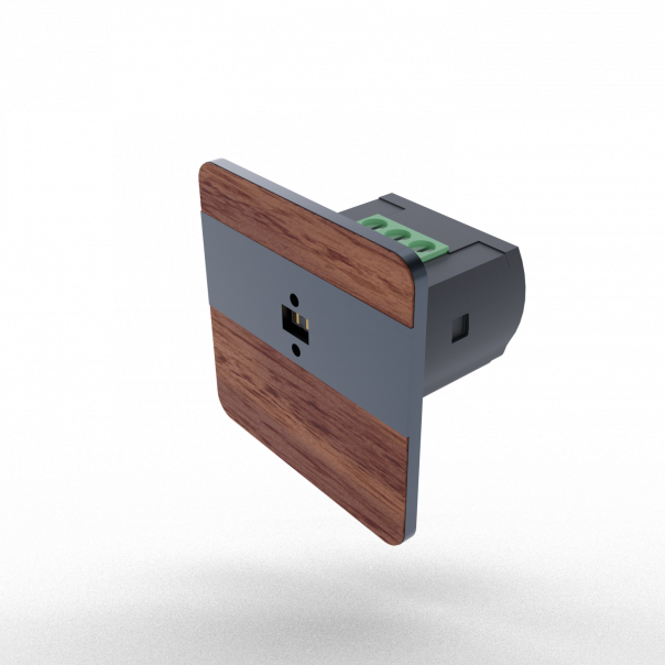 Laserowy czujnik odległości DRL-12, czujnik ruchu, merbau-antracyt - DRL-12-39 - F&F