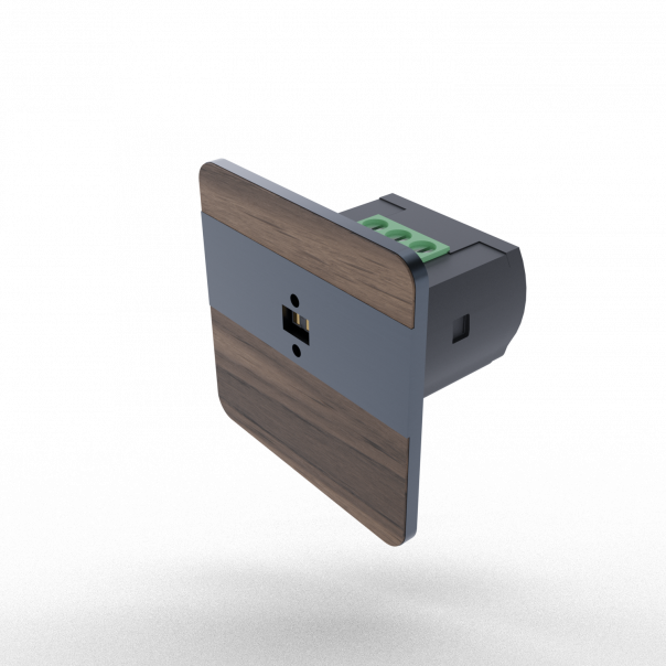 Laserowy czujnik odległości DRL-12, czujnik ruchu, orzech-antracyt - DRL-12-49 - F&F
