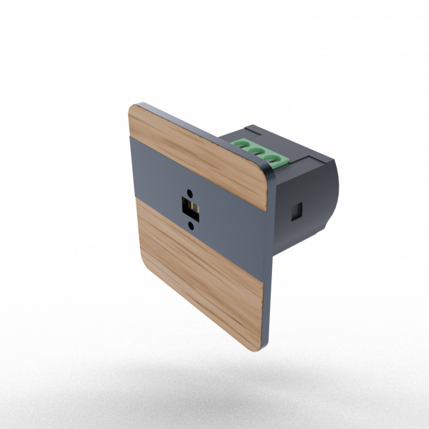 Laserowy czujnik odległości DRL-12, czujnik ruchu, dąb-antracyt - DRL-12-89 - F&F