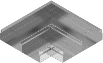 Kolano kanału dwutorowe KKNd175H48 1,00 mm - 570817 - BAKS