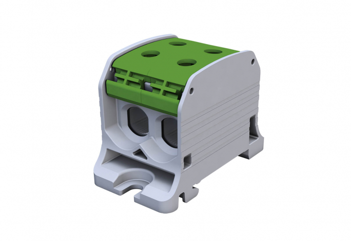 ZŁĄCZKA SZYNOWA GWINTOWA STB 50-2 AL/CU 87320 SIMBLOCK ZIELONY - 81002005 - SIMET