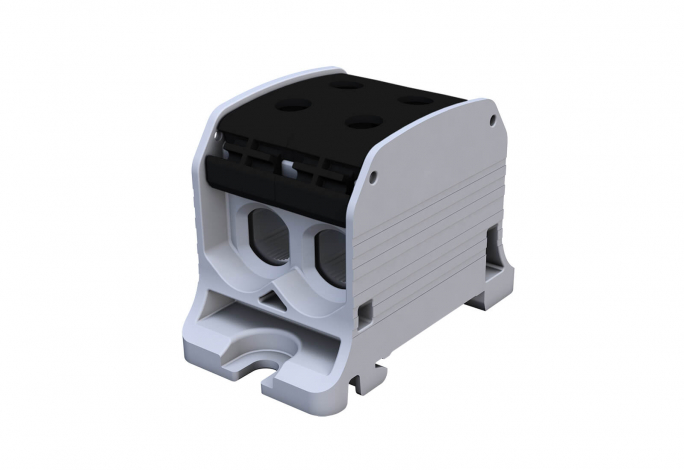 ZŁĄCZKA SZYNOWA GWINTOWA STB 50-2 AL/CU 87320 SIMBLOCK CZARNY - 81002007 - SIMET