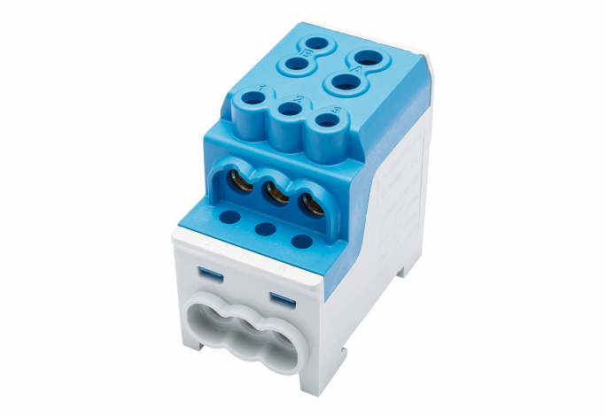 BLOK ROZDZIELCZY DYSTRYBUCYJNY SDB 200 AL/CU 80030 SIMBLOCK NIEBIESKI - 81602003 - SIMET