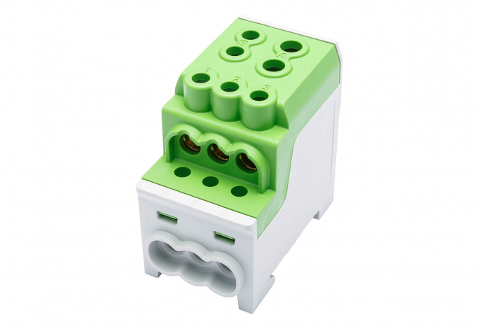 BLOK ROZDZIELCZY DYSTRYBUCYJNY SDB 200 AL/CU 80030 SIMBLOCK ZIELONY - 81602005 - SIMET