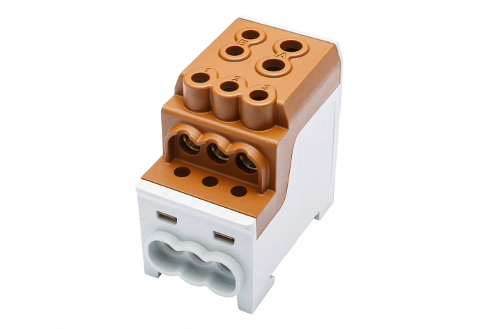BLOK ROZDZIELCZY DYSTRYBUCYJNY SDB 200 AL/CU 80030 SIMBLOCK BRĄZOWY - 81602015 - SIMET