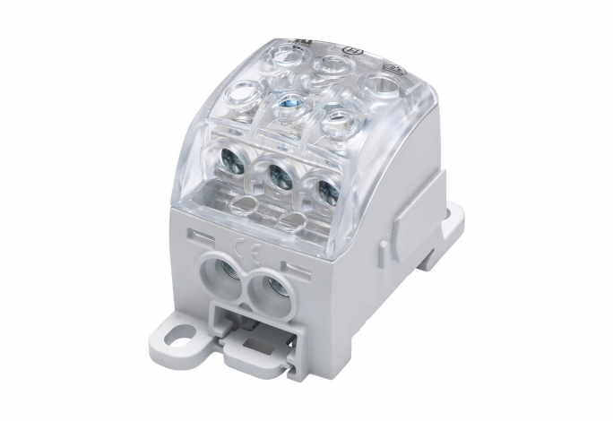 BLOK ROZDZIELCZY DYSTRYBUCYJNY SUB 220 AL/CU 82060 SIMBLOCK SZARY - 81650002 - SIMET