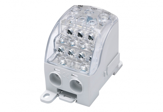 BLOK ROZDZIELCZY UNIWERSALNY SUB 400 AL/CU 82080 SIMBLOCK SZARY - 81651002 - SIMET