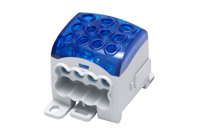 BLOK ROZDZIELCZY UNIWERSALNY SUB 270 AL/CU 82070 SIMBLOCK NIEBIESKI - 81655003 - SIMET