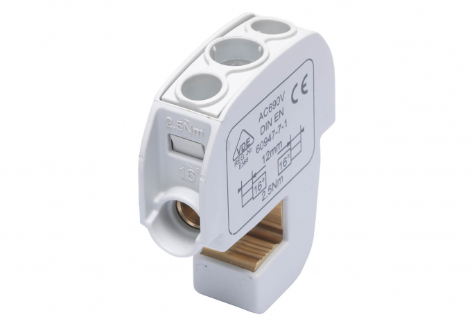 ZACISK IZOLOWANY SZYNOWY SBB 16 86105 SIMBLOCK SZARY - 81550002 - SIMET