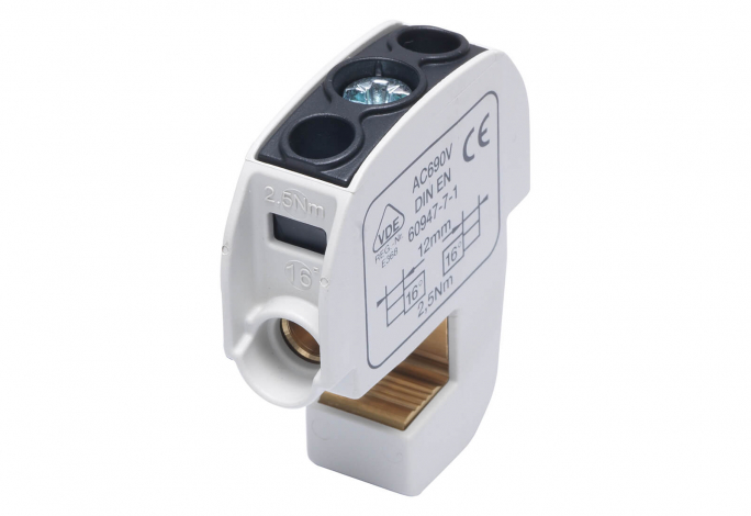 ZACISK IZOLOWANY SZYNOWY SBB 16 86105 SIMBLOCK CZARNY - 81550007 - SIMET