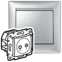 GNIAZDO ANTENOWE TV-RD KOŃCOWE ALUMINIUM VALENA - 770133 - LEGRAND