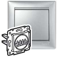 GNIAZDO GŁOŚNIKOWE PODWÓJNE ALUMINIUM VALENA - 770124 - LEGRAND