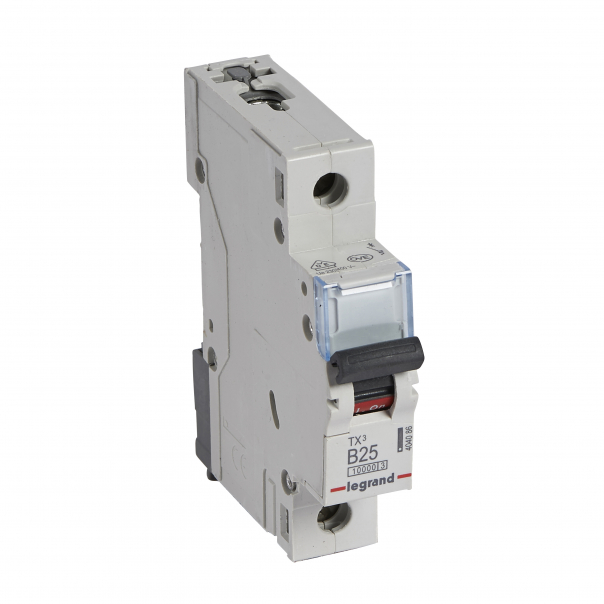 WYŁĄCZNIK NADPRĄDOWY B 25A 1-POLOWY CHARAKTERYSTYKA B SERII TX3 S 311 - 404086 - LEGRAND